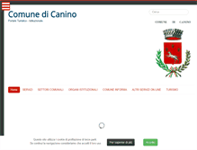 Tablet Screenshot of comune.canino.vt.it